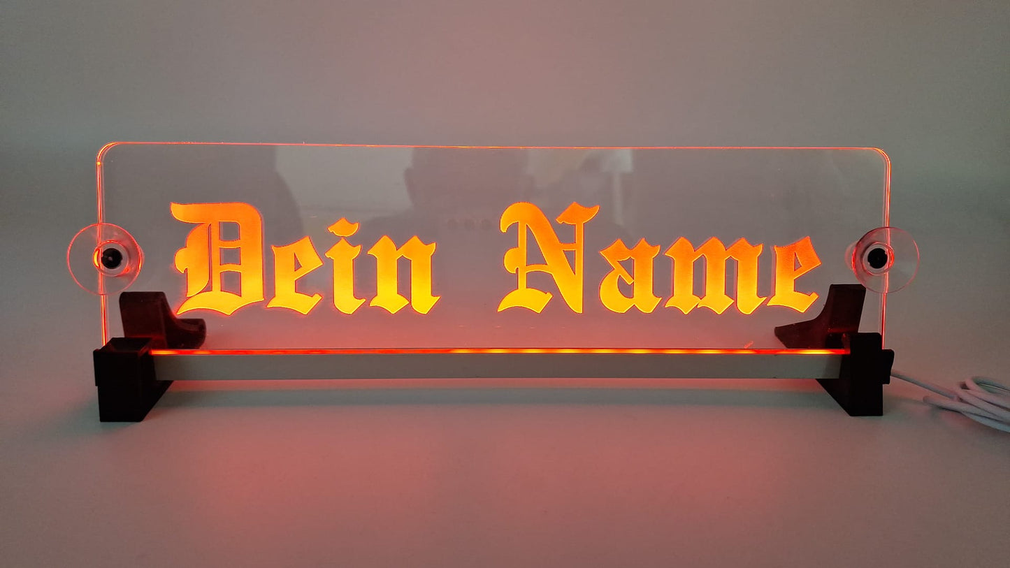 LKW Leuchtschild eigener Name