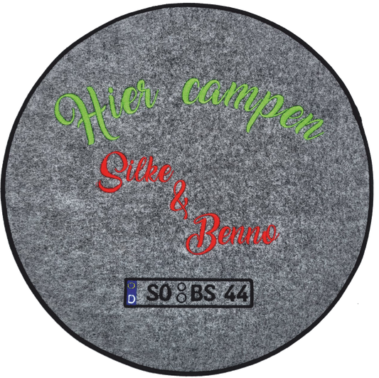 Personalisierte Filzauflagen und Kennzeichen