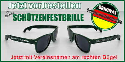 Schützenfestbrille mit Vereinsnamen ab 15 Stück