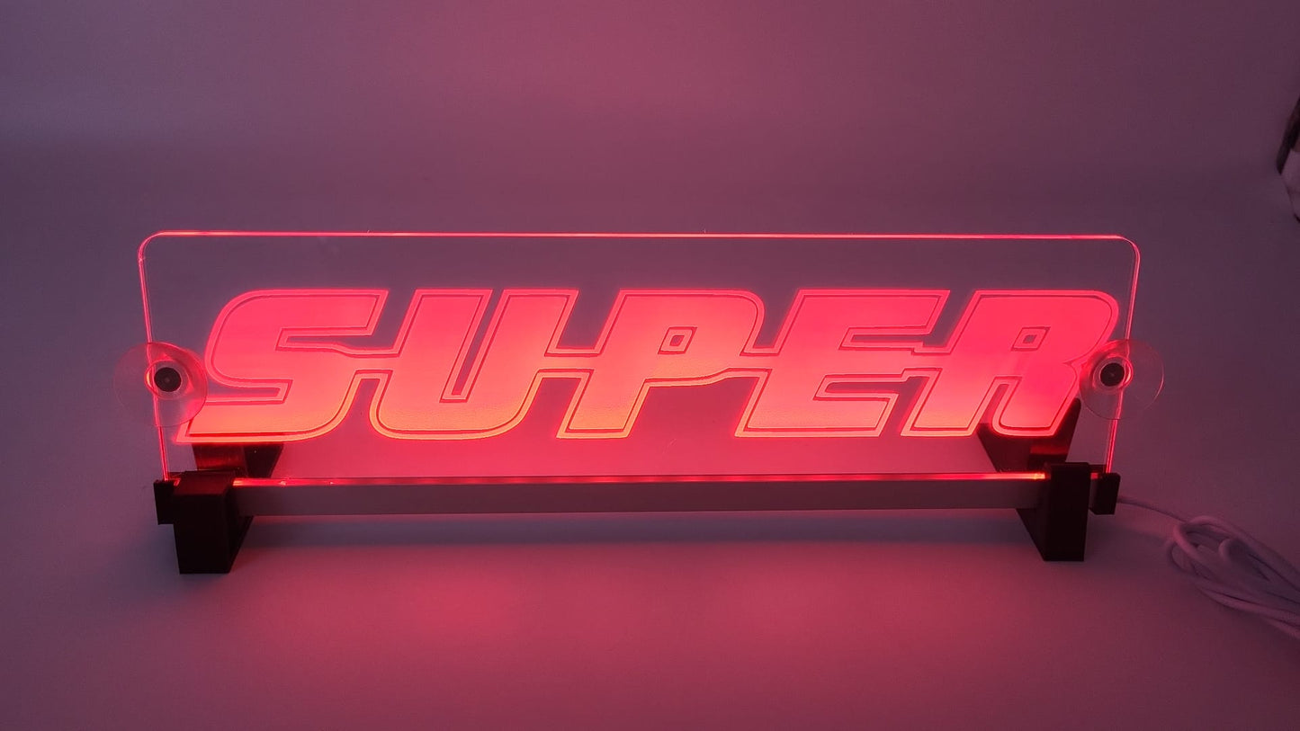 LKW Leuchtschild "SUPER"