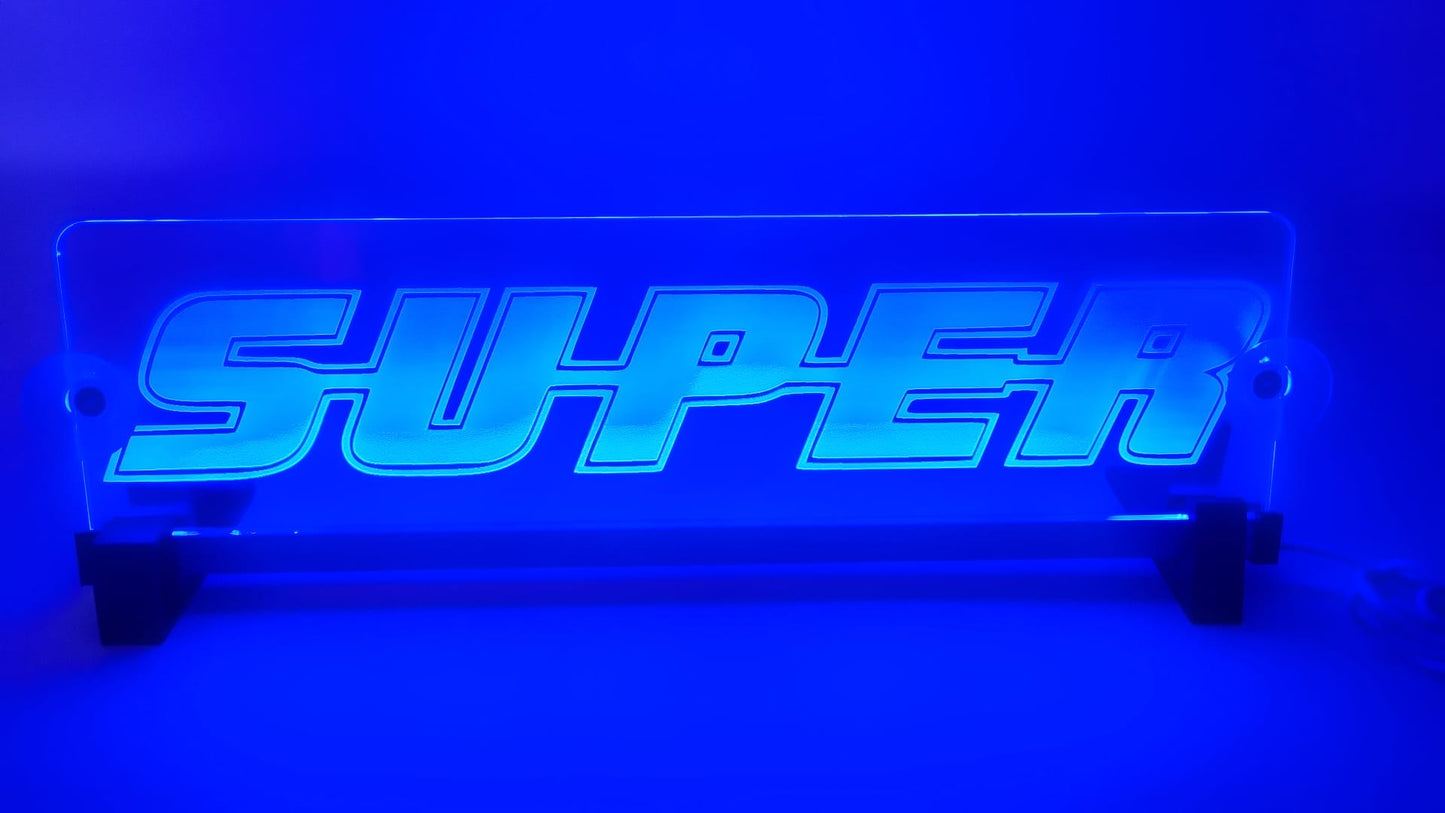 LKW Leuchtschild "SUPER"