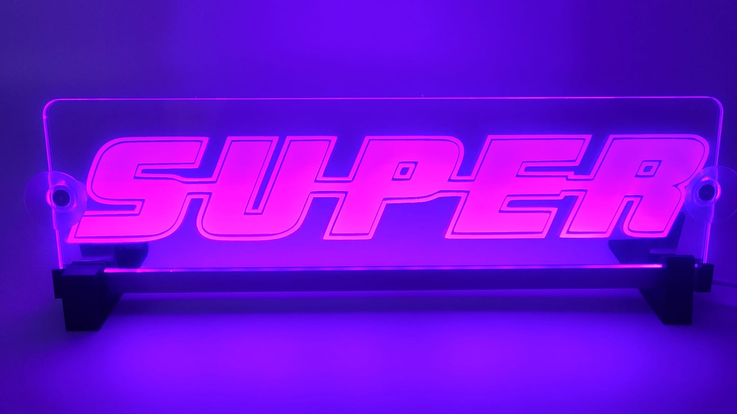 LKW Leuchtschild "SUPER"