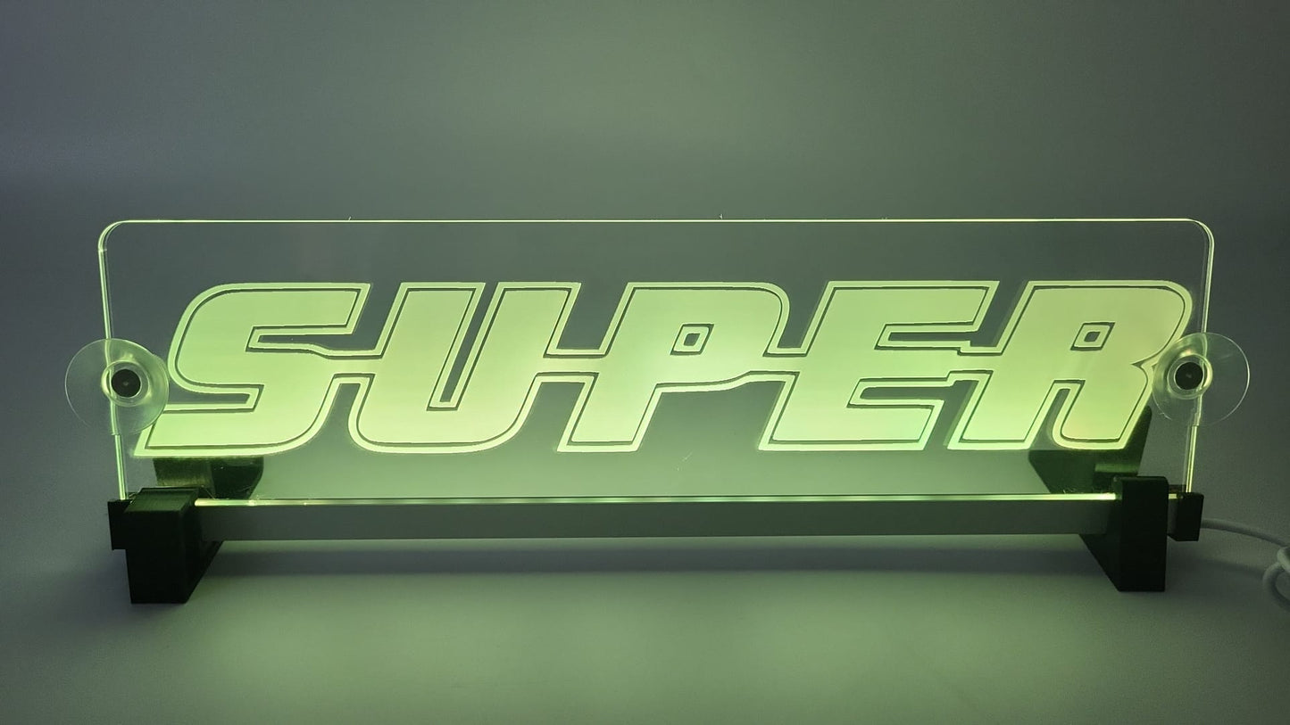 LKW Leuchtschild "SUPER"