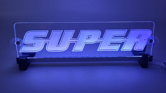 LKW Leuchtschild "SUPER"