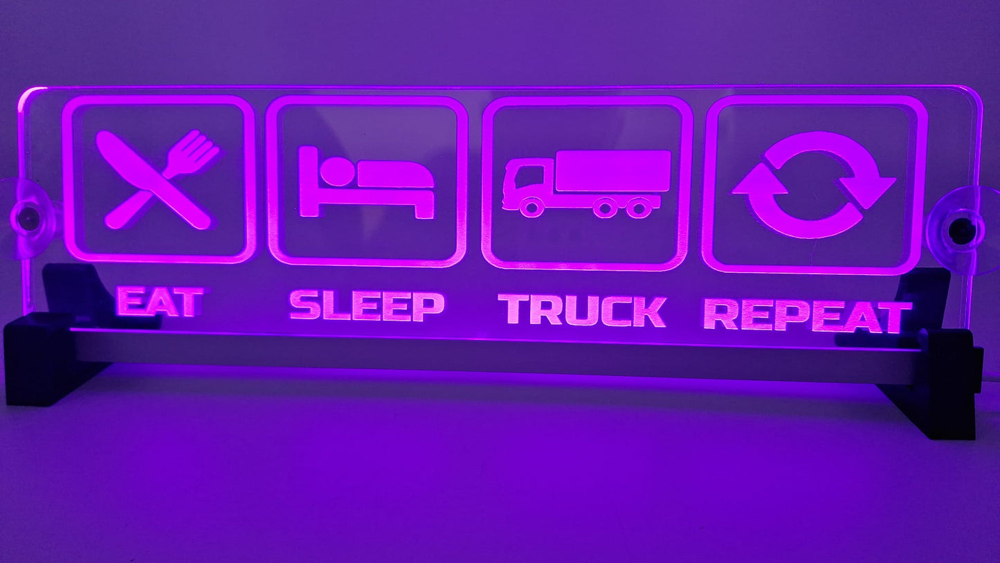 LKW Leuchtschild "EAT"