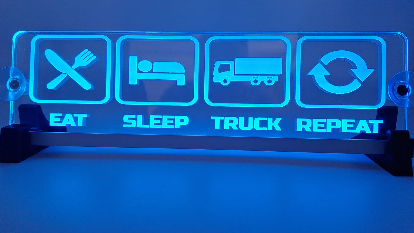 LKW Leuchtschild "EAT"