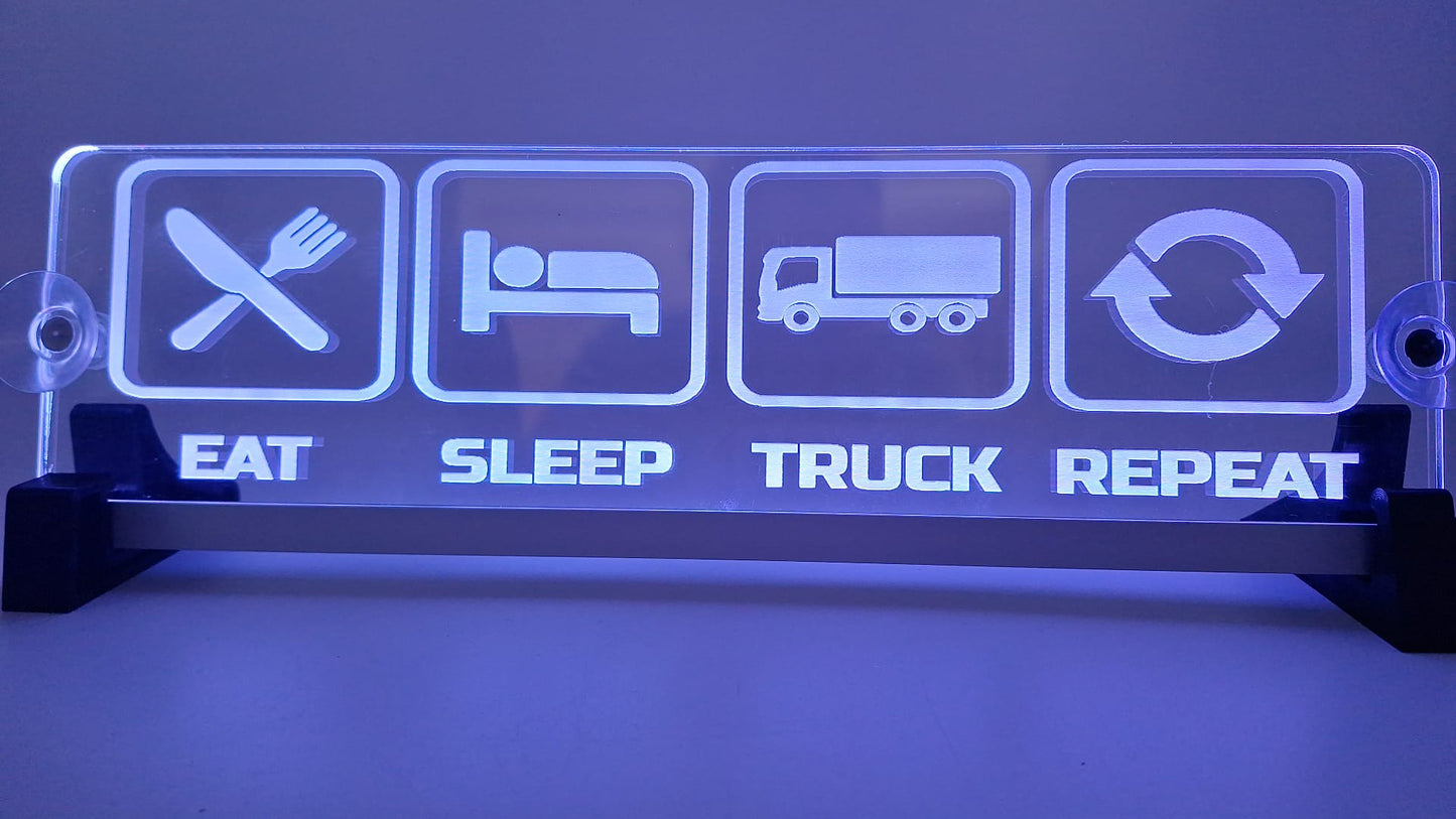 LKW Leuchtschild "EAT"
