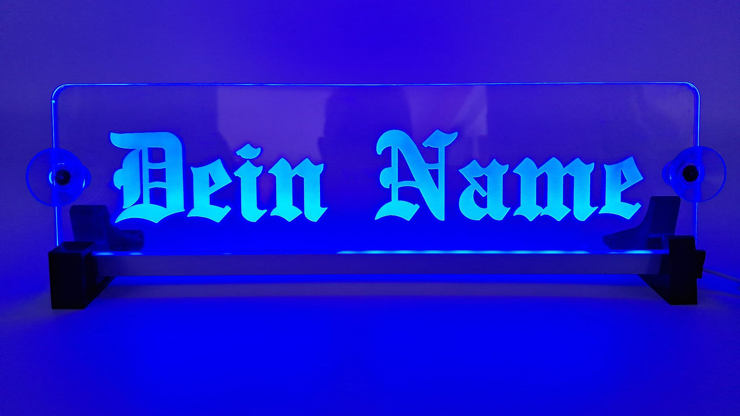 LKW Leuchtschild eigener Name